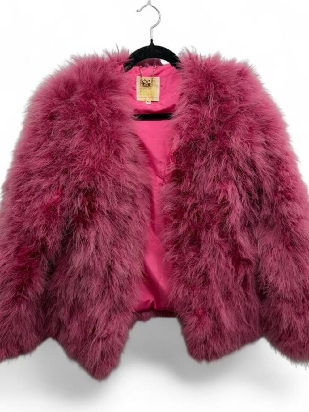 Pello Bello Pink Feather Jacket
